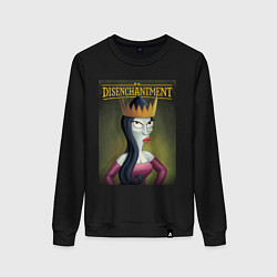 Свитшот хлопковый женский Disenchantment, цвет: черный