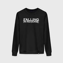 Свитшот хлопковый женский Falling in Reverse, цвет: черный