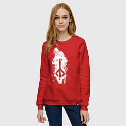 Свитшот хлопковый женский BLOODBORNE, цвет: красный — фото 2