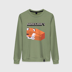 Свитшот хлопковый женский MINERCRAFT, цвет: авокадо