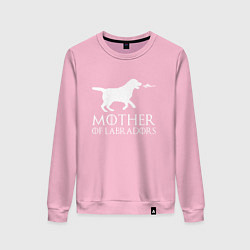 Свитшот хлопковый женский Мать Лабрадоров, цвет: светло-розовый