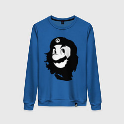 Свитшот хлопковый женский Che Mario, цвет: синий