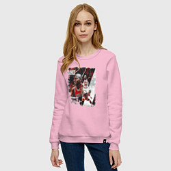 Свитшот хлопковый женский ПОСЛЕДНИЙ ТАНЕЦ, цвет: светло-розовый — фото 2