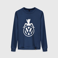 Свитшот хлопковый женский Volkswagen Girl Z, цвет: тёмно-синий