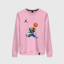 Свитшот хлопковый женский Brawl STARS баскетбол, цвет: светло-розовый