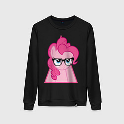 Свитшот хлопковый женский Pinky Pie hipster, цвет: черный