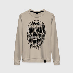 Женский свитшот Череп