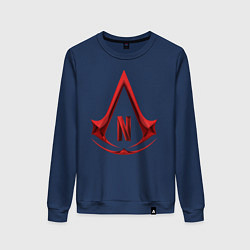 Свитшот хлопковый женский Assassins Creed Netflix, цвет: тёмно-синий