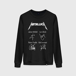 Женский свитшот METALLICA АВТОГРАФЫ