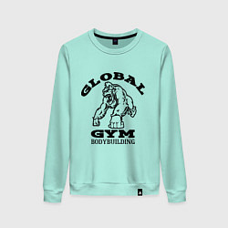 Свитшот хлопковый женский Global Gym цвета мятный — фото 1