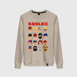 Свитшот хлопковый женский ROBLOX, цвет: миндальный