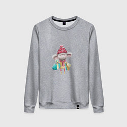 Женский свитшот Мышка с подарками