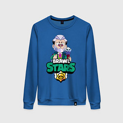 Свитшот хлопковый женский Brawl Stars Byron, цвет: синий