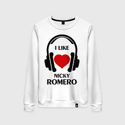 Женский свитшот I like Nicky Romero