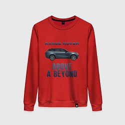 Свитшот хлопковый женский Range Rover Above a Beyond, цвет: красный
