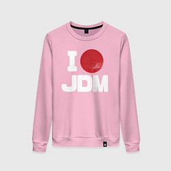 Свитшот хлопковый женский JDM, цвет: светло-розовый
