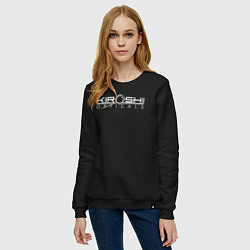 Свитшот хлопковый женский KIROSHI OPTICALS, цвет: черный — фото 2