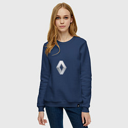 Свитшот хлопковый женский Renault LOGO, цвет: тёмно-синий — фото 2