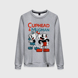 Женский свитшот Cuphead & Mugman