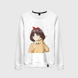 Женский свитшот Милая аниме девочка в свитере