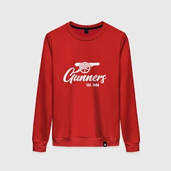 Свитшот хлопковый женский Gunners Arsenal, цвет: красный