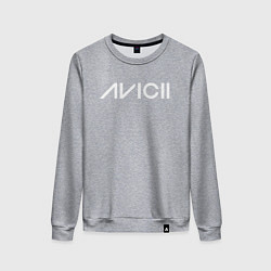 Свитшот хлопковый женский AVICII, цвет: меланж