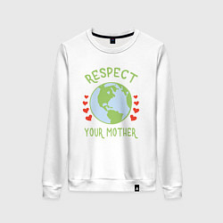 Женский свитшот Respect Earth