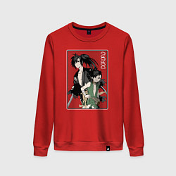 Свитшот хлопковый женский Дороро Dororo, цвет: красный