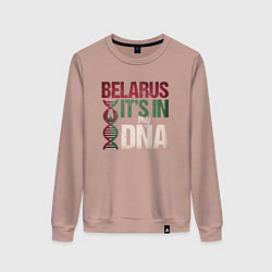 Женский свитшот ДНК - Беларусь