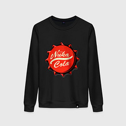 Свитшот хлопковый женский Nuka Cola Fallout, цвет: черный
