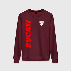 Женский свитшот DUCATI LOGO НАДПИСЬ