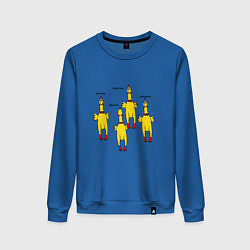 Свитшот хлопковый женский Dorime interimo adapare dorime дориме и орущая рез, цвет: синий