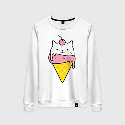 Женский свитшот Ice Cream Cat