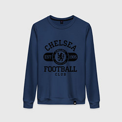 Свитшот хлопковый женский Chelsea Football Club, цвет: тёмно-синий