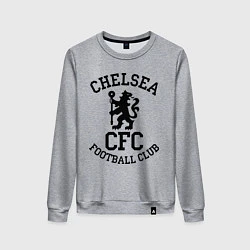 Свитшот хлопковый женский Chelsea CFC, цвет: меланж