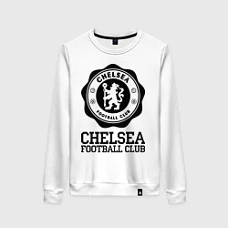 Свитшот хлопковый женский Chelsea FC: Emblem, цвет: белый