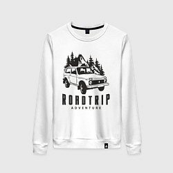 Свитшот хлопковый женский Niva roadtrip, цвет: белый
