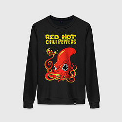 Свитшот хлопковый женский RED HOT CHILI PEPPERS, цвет: черный