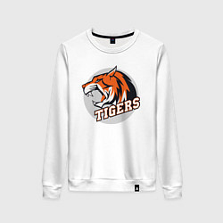 Свитшот хлопковый женский Sport Tigers, цвет: белый