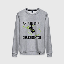 Свитшот хлопковый женский Арта в работе, цвет: меланж
