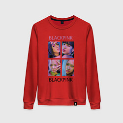 Женский свитшот BLACKPINK черно-розовые