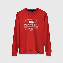 Свитшот хлопковый женский По приказу Острых козырьков, цвет: красный