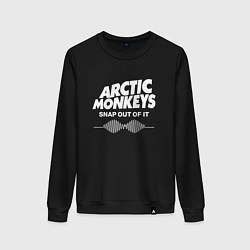 Свитшот хлопковый женский Arctic Monkeys, группа, цвет: черный