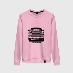 Свитшот хлопковый женский Тойота Тундра, цвет: светло-розовый
