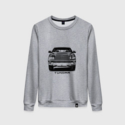 Свитшот хлопковый женский Тойота Тундра, цвет: меланж