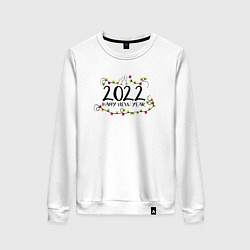 Женский свитшот Champagne glasses 2022 NY