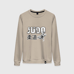 Свитшот хлопковый женский Style Judo, цвет: миндальный