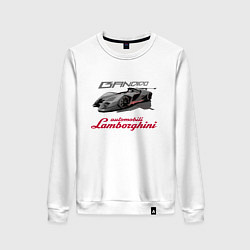 Свитшот хлопковый женский Lamborghini Bandido concept, цвет: белый