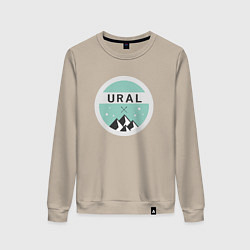 Свитшот хлопковый женский УРАЛ 01, цвет: миндальный