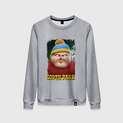 Свитшот хлопковый женский Eric Cartman 3D South Park, цвет: меланж